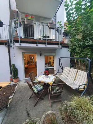 Ein Balkon oder eine Terrasse in der Unterkunft Dennis Apartment