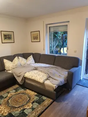 Ein Sitzbereich in der Unterkunft Dennis Apartment