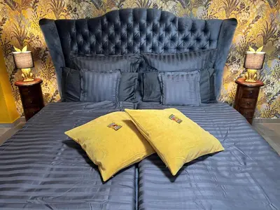 Ein Bett oder Betten in einem Zimmer der Unterkunft Palais -MehrGehtNicht-Maisonette