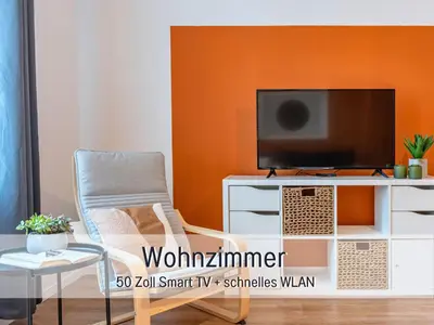 TV/Unterhaltungsangebot in der Unterkunft BENVILLE BV04 - Nespresso Kaffee - Zentral - WLAN - Küche & Spülmaschine - Waschmaschine