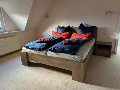 Ein Bett oder Betten in einem Zimmer der Unterkunft 205 qm 