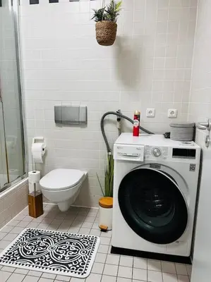 Ein Badezimmer in der Unterkunft Ferienwohnung 09599 Freiberg in Sachsen nahe Bahnhof