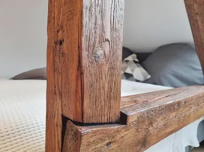 Ein Bett oder Betten in einem Zimmer der Unterkunft Große familienfreundliche Wohnung in Dresden