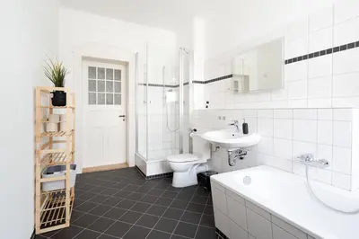 Ein Badezimmer in der Unterkunft Schloss - Apartments an der Uni - Klinik