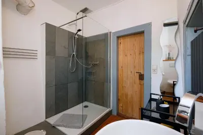 Ein Badezimmer in der Unterkunft Renaissance Fachwerkhaus