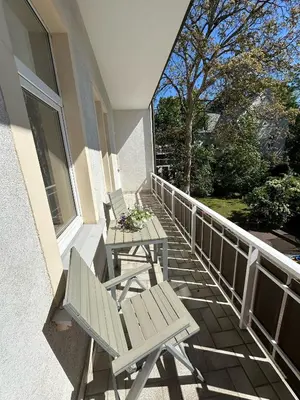 Ein Balkon oder eine Terrasse in der Unterkunft Victoria Apartment
