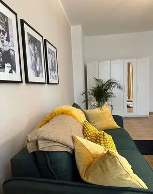Ein Sitzbereich in der Unterkunft Victoria Apartment