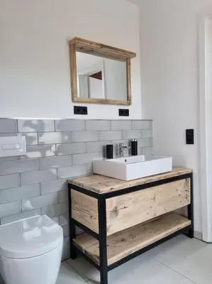 Ein Badezimmer in der Unterkunft Komfortables Apartment im Industrial Chic
