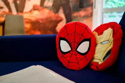 Grundriss der Unterkunft EDLER WOHNRAUM Disney Marvel Studio mit Balkon, Boxspringbett, Kaffeevollautomat, Lift & Parkplatz