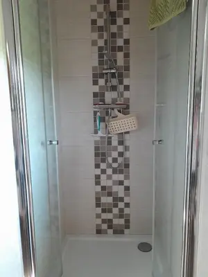 Ein Badezimmer in der Unterkunft Ferienhaus Sobetzko