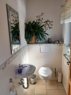 Ein Badezimmer in der Unterkunft Ferienhaus Sobetzko