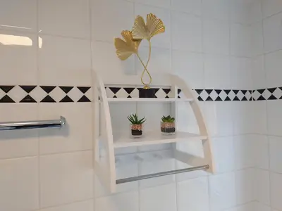 Ein Badezimmer in der Unterkunft GinkgoTraum