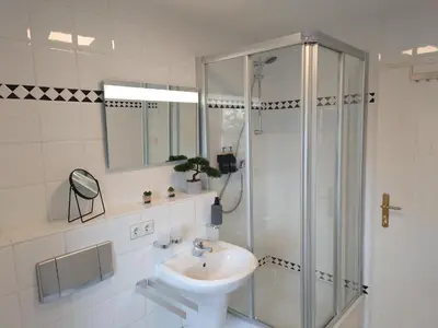 Ein Badezimmer in der Unterkunft GinkgoTraum