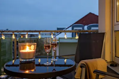 Ein Balkon oder eine Terrasse in der Unterkunft Sunnybelle Appartements Dresden I