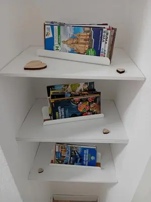 Die Bibliothek in der Ferienwohnung