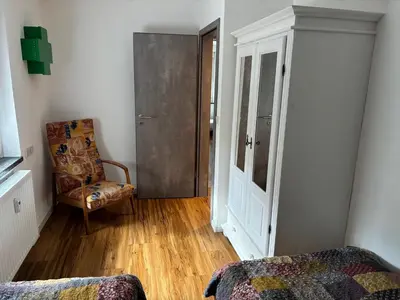 Ein Sitzbereich in der Unterkunft Ferienwohnungen im Gästehaus der Villa Wilisch