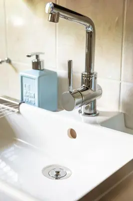 Ein Badezimmer in der Unterkunft DD-Apartment Löbtau 1
