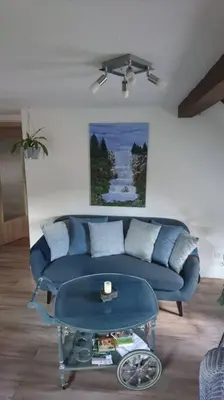 Ein Sitzbereich in der Unterkunft DG-Ferienwohnung