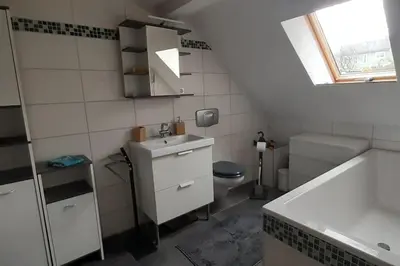 Ein Badezimmer in der Unterkunft DG-Ferienwohnung