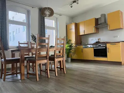 Küche/Küchenzeile in der Unterkunft Bergstadtwohnung