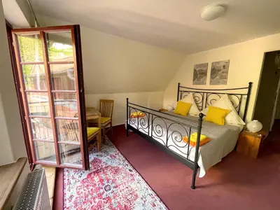 Ein Bett oder Betten in einem Zimmer der Unterkunft Pension am Markt Meißen