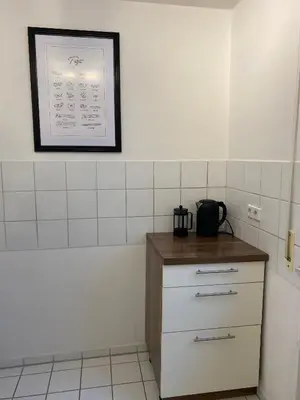 Küche/Küchenzeile in der Unterkunft Chic und Charme
