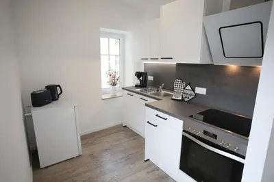 Küche/Küchenzeile in der Unterkunft Ferienwohnung Zschopau Zentrum