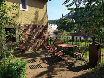 Ein Garten an der Unterkunft Fachwerkhof Klosterbuch