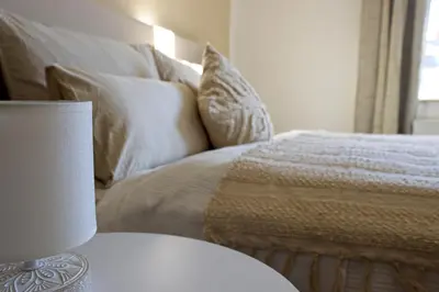 Ein Bett oder Betten in einem Zimmer der Unterkunft Dresden City Apartment zum Wohlfühlen