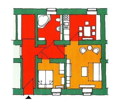 Grundriss der Unterkunft Apartment in Kreischa 3123