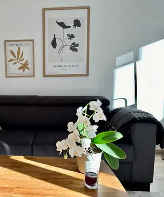 Ein Sitzbereich in der Unterkunft Modernes Zwei-Zimmer-Apartment Chemnitz - Kaßberg