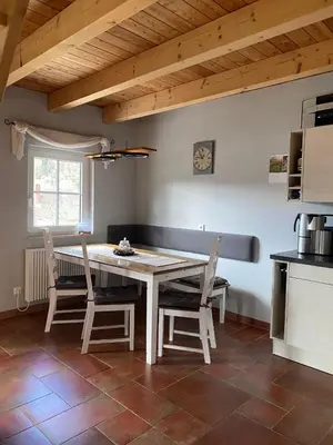 Küche/Küchenzeile in der Unterkunft Ferienhaus am Sonnenhang