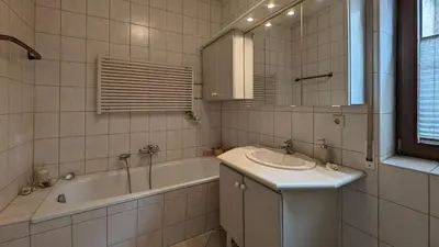 Ein Badezimmer in der Unterkunft Dresden, Ferienwohnung 