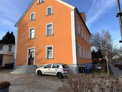 Das Gebäude in dem sich die Ferienwohnung befindet