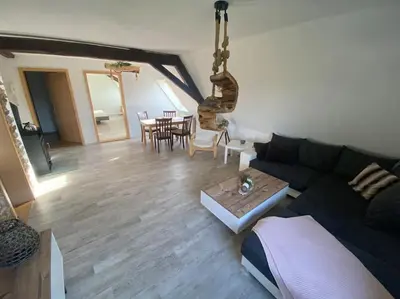 Ein Sitzbereich in der Unterkunft Perfekte Auszeit im Erzgebirge