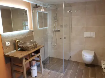 Ein Badezimmer in der Unterkunft Gohrischer Hof Anno 1798
