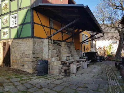 Das Gebäude in dem sich das Aparthotel befindet