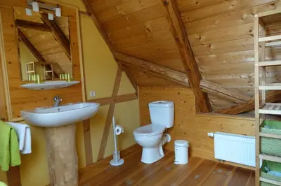 Ein Badezimmer in der Unterkunft Fewo Zeittor