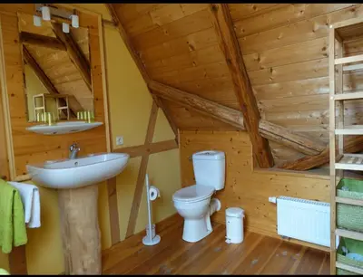Ein Badezimmer in der Unterkunft Fewo Zeittor