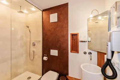 Ein Badezimmer in der Unterkunft Hotel Zum Pfeiffer