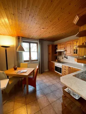 Küche/Küchenzeile in der Unterkunft Ferienwohnung Schneider