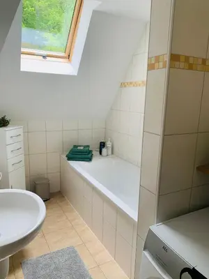 Ein Badezimmer in der Unterkunft Ferienwohnung Villa Grützner
