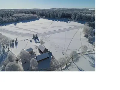 Erzhof Nassau- Gästezimmer an der Loipe im Winter