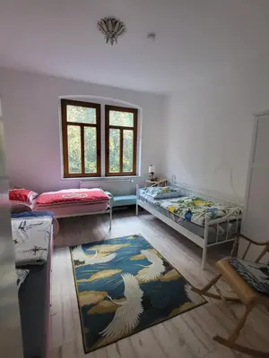 Ein Bett oder Betten in einem Zimmer der Unterkunft Lilienstein