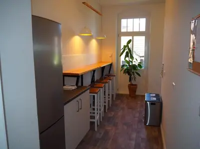 Küche/Küchenzeile in der Unterkunft TOP 3-Raum Wohnung, ideal für Monteure und Gruppen