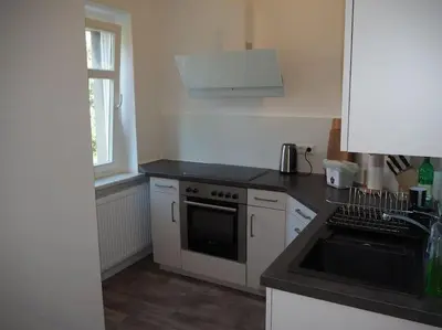 Küche/Küchenzeile in der Unterkunft TOP 3-Raum Wohnung, ideal für Monteure und Gruppen