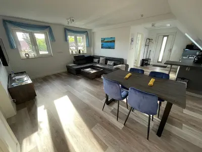 Küche/Küchenzeile in der Unterkunft Ferienhaus Helfert Fewo DG mit Terrasse