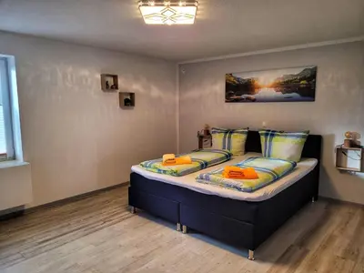 Ein Bett oder Betten in einem Zimmer der Unterkunft Kulturstätte Gröditz