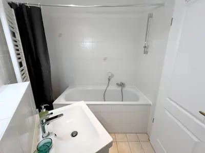 Ein Badezimmer in der Unterkunft Wohnung in Radebeul