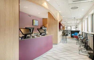Küche/Küchenzeile in der Unterkunft Prize by Radisson, Dresden Mitte